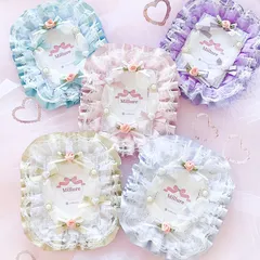 【数量限定】硬質ケース/ケースデコ/トレカケース/トレカデコ/推し活/推しカラー/レース/リボン【85】