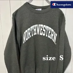 【古着】champion(チャンピオン)スウェット S グレー ノースウェスト大学 トレーナー カレッジロゴ アメカジ US古着