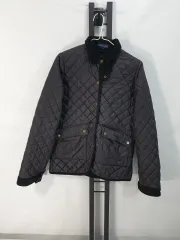 ポロラルフローレン キルティング ジャケット コーデュロイ カラ ブラック