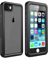 ★iPhone 6s Plus防水ケース iPhone 6 Plusクリアケース 透明 防水 防塵 防雪 耐衝撃 360°完全保護ケース IP68防水レベル 米軍MIL規格 指紋認証可  (iPhone 6 Plus/6s Plus)