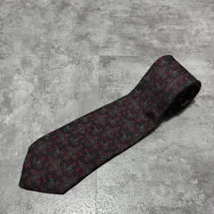 【Burberry】ペイズリー柄ネクタイ　ネイビー