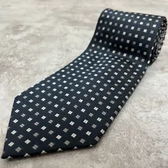 【Burberry】小紋柄ネクタイ　ネイビー　ビジネス　シンプル