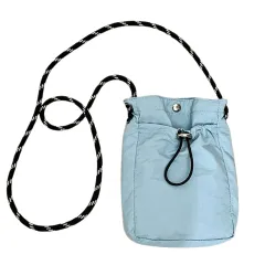 [FARFADET] スマホ ショルダー 携帯 ポシェット ミニ ポーチ ポケット サコッシュ 男女兼用 縦型 メンズ レディース 軽量 (ブルー) [ブルー]