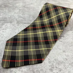 【U.S.POLO】チェック柄ネクタイ　ブラック　グレー　レッド