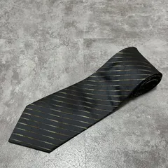 【VALENTINO】ストライプネクタイ　ネイビー　光沢　特殊ストライプ