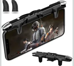 ★AIYUJIWU スマホ コントローラー 荒野行動 PUBG Mobile codモバイル フォートナイト 最新型 スマホゲーム パッド クリック感 高感度 ジョイスティック 射撃ボタン 高速反応 左右兼用 連続射撃 電源ボタンと干渉しない 無段階調整
