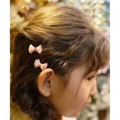 ☆ ピンク ☆ Rora メロディア ヘアクリップ2個セット Rora ヘアクリップ キッズ 2個セット メロディア ミニ ラインストーン ヘアークリップ 髪どめ 髪留め ヘアアクセサリー 髪飾り 子供 女の子 大人っぽい 卒園式 入学式 結婚式 発表会