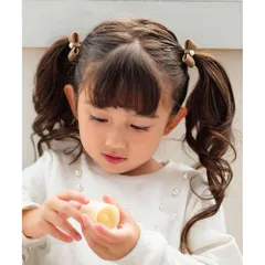 ☆ ブラウン ☆ Rora ベル ヘアクリップ ２個セット Rora ヘアクリップ キッズ 2個セット ベル ミニ リボン パール ベルベット ヘアークリップ 髪どめ 髪留め ヘアアクセサリー 髪飾り 子供 女の子 大人っぽい 卒園式 入学式 結婚式 発表会