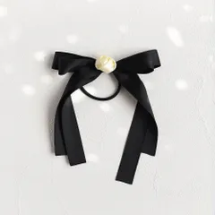 ☆ ブラック ☆ Rora ローズ リボン ヘアゴム Rora ヘアゴム キッズ ローズ リボン 髪ゴム 髪飾り 髪どめ 髪留め ヘアアクセサリー 子供 子ども こども 女の子 大人 女子 発表会 結婚式 入学式 卒業式 フォーマル かわいい おしゃれ