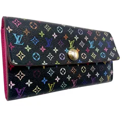 LOUIS VUITTON サラ マルチカラー 　長財布　モノグラム　ブラック