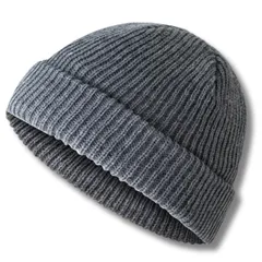 [Capprecier] ニット帽 メンズ レディース 秋冬 防寒 ワッチキャップ ビーニー 無地 伸縮性 おしゃれ シンプル 軽量 通勤 通学 アウトドア (JP, 数字サイズ, 59.0 cm, ダークグレー) [ダークグレー] [59.0 cm]