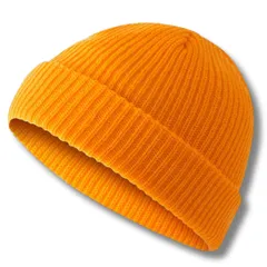 [Capprecier] ニット帽 メンズ レディース 秋冬 防寒 ワッチキャップ ビーニー 無地 伸縮性 おしゃれ シンプル 軽量 通勤 通学 アウトドア (JP, 数字サイズ, 59.0 cm, イエロー) [イエロー] [59.0 cm]
