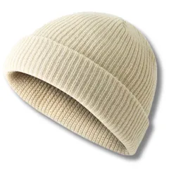 [Capprecier] ニット帽 メンズ レディース 秋冬 防寒 ワッチキャップ ビーニー 無地 伸縮性 おしゃれ シンプル 軽量 通勤 通学 アウトドア (JP, 数字サイズ, 59.0 cm, ベージュ) [ベージュ] [59.0 cm]