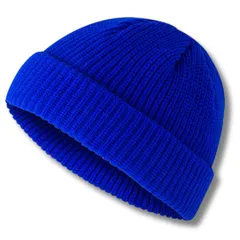 [Capprecier] ニット帽 メンズ レディース 秋冬 防寒 ワッチキャップ ビーニー 無地 伸縮性 おしゃれ シンプル 軽量 通勤 通学 アウトドア (JP, 数字サイズ, 59.0 cm, ブルー) [ブルー] [59.0 cm]
