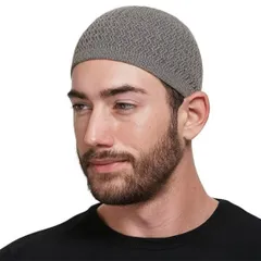 [Capprecier] イスラムワッチ イスラム帽子 ワッチキャップ メンズ レディース ニット帽 フリーサイズ 無地 おしゃれ 通気性 保温性 軽量 オールシーズン 8色展開 (JP, 数字サイズ, 60.0 cm, グレー [グレー] [60.0 cm]