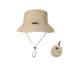 [Capprecier] サファリハット メンズ レディース ハット 折りたたみ UVカット 帽子 防水 通気 紫外線対策 超軽量速乾 バケットハット アウトドア 登山 キャンプ 春 夏 秋 男女兼用 (JP, 数字サイズ, 6 [カーキ] [60.0 cm]