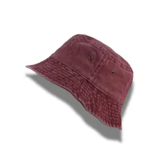 [Capprecier] バケットハット バケハ メンズ 帽子 デニム風 ハット 洗い加工 春 夏 秋 冬 カジュアル 紫外線対策 UVカット 小顔効果 折りたたみ アウトドア キャンプ フェス 登山 おしゃれ 男女兼用 ( [クラレッド] [58.0 cm]