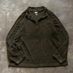 90年代 90s L.L.Bean エルエルビーン ハーフジップ フリースジャケット フォリッジグリーン