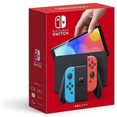 未使用品 ニンテンドースイッチ 有機ELモデル Nintendo Switch Joy-Con (L) ネオンブルー / (R) ネオンレッド ゲーム機本体  ■A2478