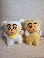 新品) 新作 BIGTAILS 52TOYS クレヨンしんちゃん ラブブ ぬいぐるみ キーホルダー シロ チョコビ