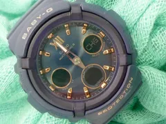 CASIO G-SHOCK BABY-G BGA-2800 カシオ 腕時計 電波ソーラー 10気圧防水 ボリューム感 お買得 ファン必見 美品 ネイビー 可動 人気②
