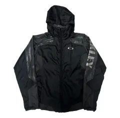 オークリー ブラック フード ウィンドブレーカー ジャケット