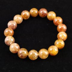 ゴールドタイチンルチルクォーツ 13.5mmバングルブレスレット 33.4g