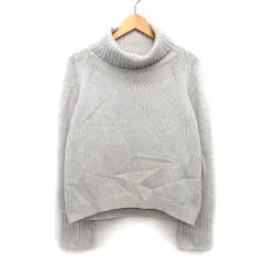 B&Y ユナイテッドアローズ BEAUTY&YOUTH ビューティー&ユース セーター ニット シンプル 切替リブ ラグランスリーブ 長袖 オフタートル ウール 毛 ベージュ /HT21