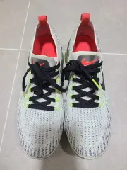 ナイキ VaporMax Flyknit 白/ネオン蛍光