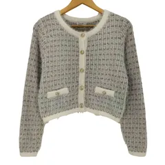 イング INGNI 25aw フェザーツイードニットカーディガン レディース JPN：M 