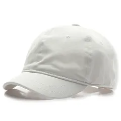 [ハベリィ] 柔らかい コットン ショート ブリム キャップ 帽子 野球 帽 無地 ベースボール メンズ (ホワイト) [ホワイト] [Free Size]