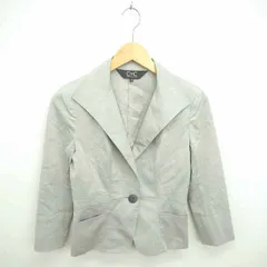 クードシャンス CdeC COUP DE CHANCE ジャケット アウター テーラード 薄手 肩パッド 七分袖 36 グレー /TT32