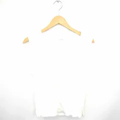 NO MARK シャツ ブラウス ノーカラー 無地 シンプル ノースリーブ アイボリー 白 /TT14