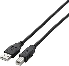 エレコム USBケーブル  USB2.0 (USB A オス to USB B オス) 5m ブラック U2C-BN50BK