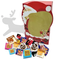 チロルチョコ 詰め合わせ クリスマスバージョン 6種類 約700g チョコもち、きなこもち入り 誕生日プレゼントや各種イベント・パーティーに最適！サンタボックス [サンタボックス]