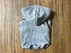 ハンドメイド　フード付きラグラン/グレー　フレブル