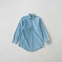 Polo Country Ralph Lauren 90s デニムBDシャツ 赤ポニー M