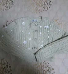 ザラ ケーブル編みニットカーディガン＋ベスト 55