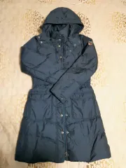 Tommy Hilfiger ネイビー ロング ダウン コート S