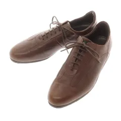 【中古】バーバリーロンドン BURBERRY LONDON レザー スニーカー ブラウン【サイズ25】【メンズ】