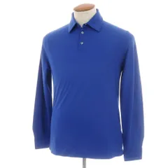 新品】ザノーネ ZANONE アイスコットン 長袖ポロシャツ ブルー【サイズ
