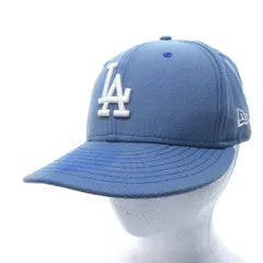 ニューエラ NEW ERA 59FIFTY ロサンゼルスドジャース キャップ 帽子 バックロゴ ライトブルー 水色 7 1/4 57.7cm