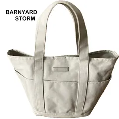 【BARNYARDSTORM/バンヤードストーム 】 トートバッグ 2way グレー系  6ポケット キャンバス  肩掛け ショルダー A4 Free（中古）のサムネイル