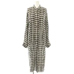 B&Y ユナイテッドアローズ BEAUTY&YOUTH ビューティー&ユース シャツワンピース チェック柄 ブラック ホワイト /ES