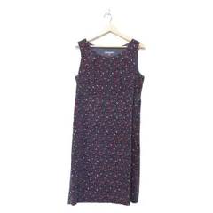 LAURAASHLEY(ローラアシュレイ) ワンピース サイズ13 L レディース美品  - ダークネイビー×レッド×マルチ