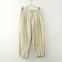2024AW エヴァムエヴァ evam eva cotton linen cropped pants コットン リネン クロップドパンツ 2｜ベージュ【2400014747423】