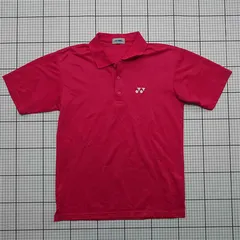 ◇ ⊂ 【ヨネックス YONEX】ポロシャツ Lサイズ ピンク系 メンズ バドミントン テニスウェア E  【1509190045956】