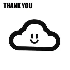 処分セール！THANK YOU/サンキュー CLOUDY STICKER/ステッカー 雲[返品、交換不可]