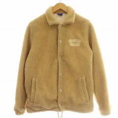 クウォータースナック QUARTER SNACKS ボア コーチジャケット ブルゾン ジャケット S ベージュ /☆G