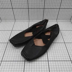 ◇ Θ ニナ・ミュウ nina mew レザー バレエシューズ ブラック系 レディース E  【1511110017486】